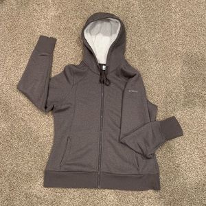 Women’s Brown Columbia Jacket with Sherpa Hood, Size XL